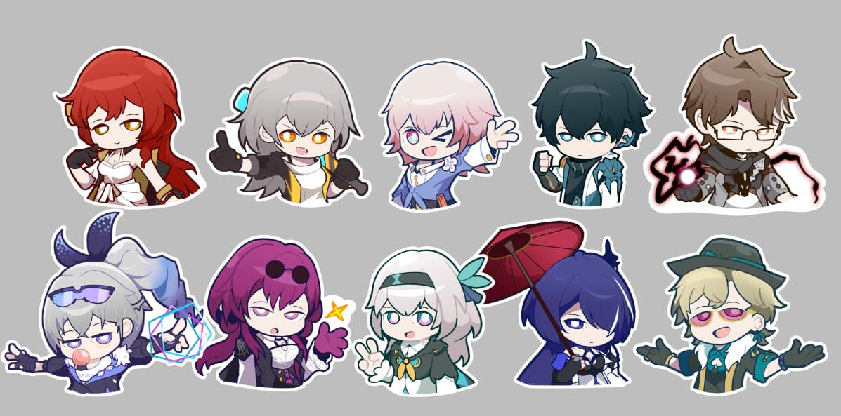 Character Sticker Concepts (HSR)